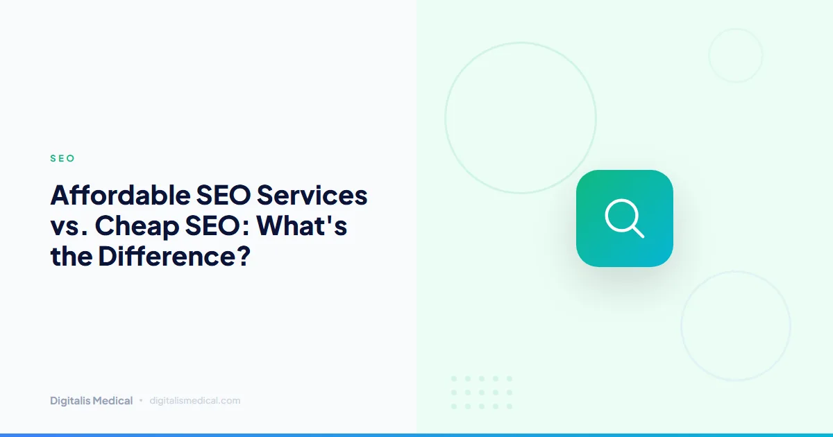 Affordable SEO Services vs. Cheap SEO: What's the Difference?