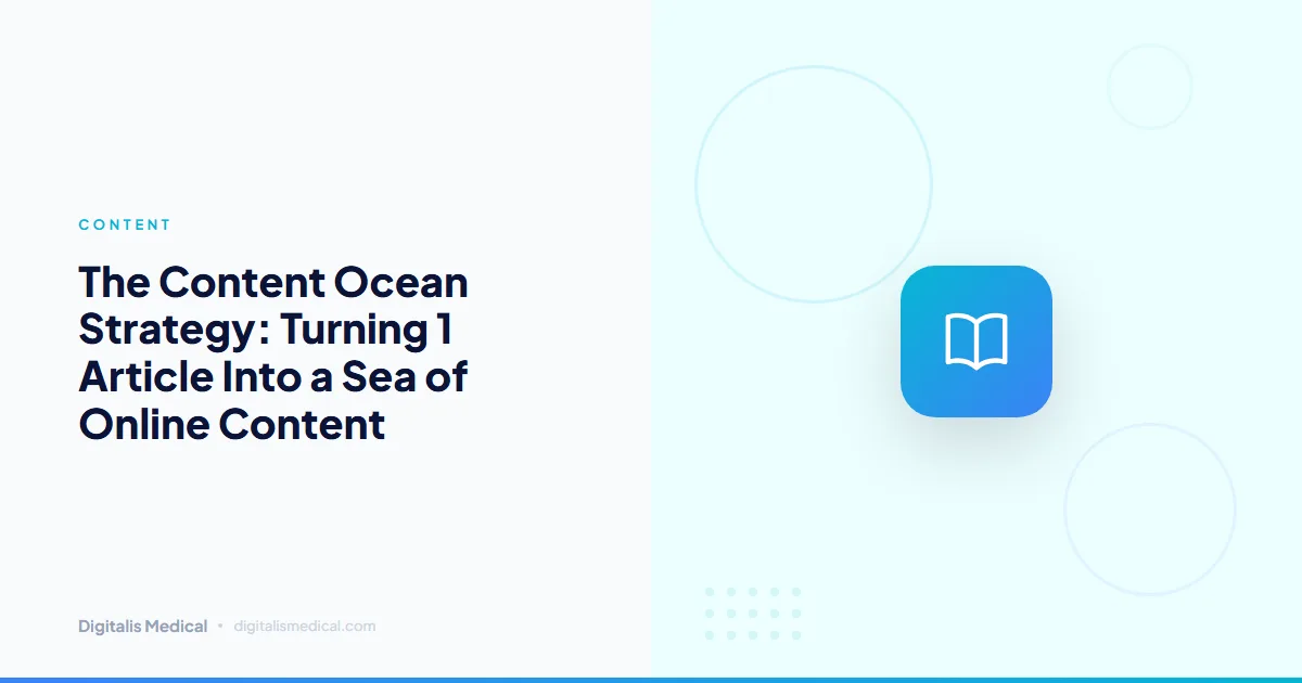 The Content Ocean Strategy: Turning 1 Article Into a Sea of Online Content