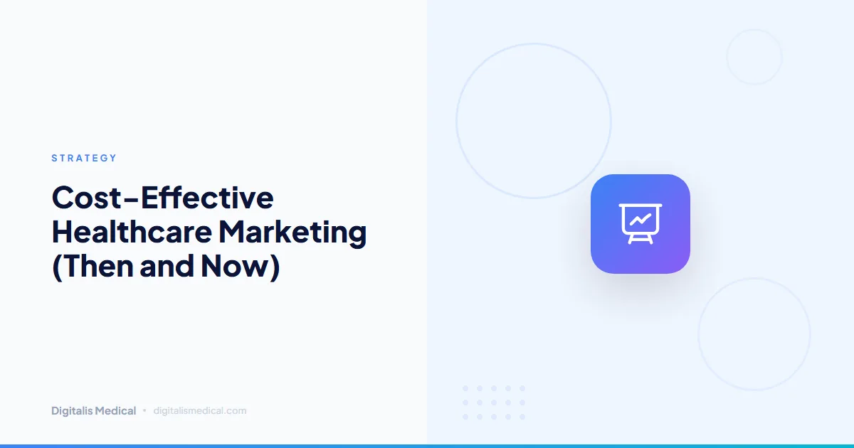 Cost-Effective Healthcare Marketing (Then and Now)